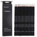Smooth Writing Sketch Pencil Set 4B 5B 6B 7B 8B 10B 12B 14B Graphite Pencil Details Highlight Professional Drawing Pencil. 