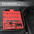 Car Motorcycle Repair Set Hand Tools Home Service motor DIY Kit, 46 In 1 Pcs Tool Kit & Screwdriver and Socket Set With Big Box46 in 1 Pcs Tool Kit & Screwdriver and Socket Set Multi Purpose Combination Tool Case Precision Socket Set. 