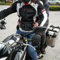 Motorcycle Back Seat Safety Armrest, Passenger Grip Grab Handle Non-Slip Strap Seat Belt Protection. 