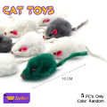 EzyMart - 5 PCs Cat Toys Pet Catnip Mice Teeth Cleaning Pet Kitten Natural Catnip Treat Toy Mice. 