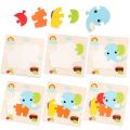 Baby Toys Wooden 3D Jigsaw Puzzle Cartoon Tangram Jigsaw Puzzles Early Learning Educational Toys For. 