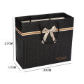 Portable Gift Bag High-Quality Decorative Foldable Handles Convenient Black Books for Birthday Party Wedding New Year Present. 