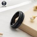 Prism Fashionable mechanical rotating ring Stainless Steel Chain Spinner Ring for Men Chain Spinner  for Boys Finger Ring Fine Workmanship Curb Chain Embedded Men Ring. 