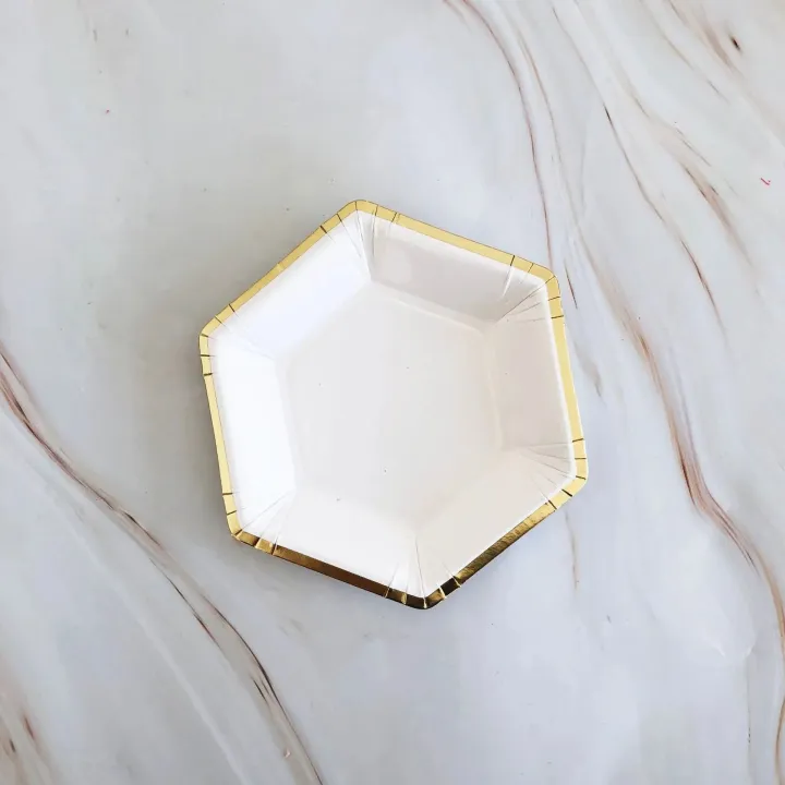 paper%20plates%20Gold%20White%20Disposable%20Tableware%20Paper%20Plate%20Straws%20Cup%201st%20Birthday%20Party%20Wedding%20Decor%20Kids%20Baby%20Shower%20Party%20SuppliesParty%20Tableware%20-%20Image%204