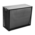 Hanging File Organizer Filing Box,Metal Mesh File Crate Desk Organizer Magazine Holder with 5 Hanging Folders Included. 