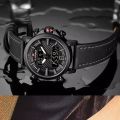 NAVIFORCE 9135 Brand Luxury Sport Military Quartz Digital Dual Display Clock Waterproof Leather Strap Watch For Men | I STYLEZ | ISO541. 