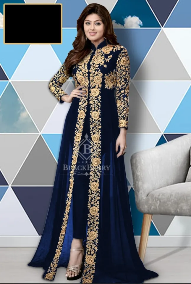 Fancy Dress Luxury Embroidered 2Pc Suit Fashion Party Wear Stitched Dress  For Girls By | Daraz.lk