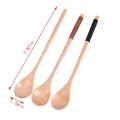 Wooden Spoons Long Handled Spoon Kids Spoon Wood Rice Soup Dessert Spoon DUJU. 