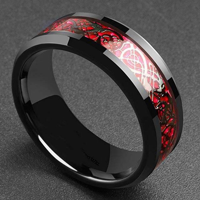 JeeMango%20Domineering%20Red%20Carbon%20Fiber%20Black%20Dragon%20Inlay%20Stainless%20Steel%20Ring%20for%20Men%20-%20Image%207
