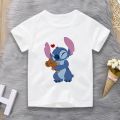 Disney Children T-shirts Summer Lilo and Stitch Cartoon Printing Boy Girl Short Sleeve Comfortable T Shirts Kids Fashion Casual. 