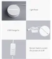 Valentine's Day Table Lamp Four Heart Bedside Lamp Romantic Color USB Touch Switch LED Acrylic 3D Night Light Creative table lamp Acrylic Night Light USB baby bedroom desk birthday gift. 