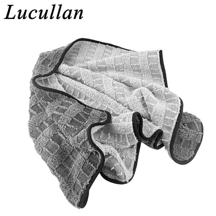 Lucullan%2024x36%20Premium%20Hybrid%20Twist%20Loop%2070/30%20Blend%20Microfiber%20Drying%20Towel%20Unique%20Pattern%20Max%20Drying%20-%20Image%204