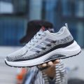 Men's Breathable Mesh Casual Sneakers, Lightweight Casual Shoes, Luxury Outdoor Walking Footwear, Sports Tennis Shoes. 