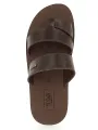 U Softo Men Toe Rings Slippers Brown. 