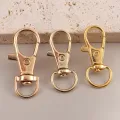 10Pcs Swivel Lobster Hook Clasp Keyring Snap Clasp Bag Jewelry Trigger Buckle MKL. 
