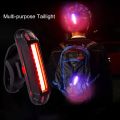 Bike Bicycle Light LED Front Rear Light USB Rechargeable MTB Cycling Safety Warning Flashlight Tail Lamp Bicycle Accessories-04 red light. 