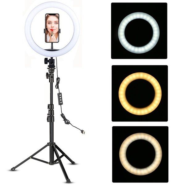 Led%20Studio%20Camera%20Ring%20Light%20Photo%20Phone%20Video%20Light%20Lamp%20Ring%20Fill%20Light%20With%20%E2%80%9C7%20Feet%E2%80%9D%20Adjustable%20Tripod%20Stand%20-%20Image%202
