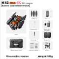 K12 Max Drone RC 8K HD Camera Brushless Motor 360° Obstacle Avoidance With LCD Screen Foldable Quadcopter Dron RC 2024 New K12 MAX Drone 4K Professional 8K Three Camera Optical Flow Hover Wide Angle Obstacle Avoidance RC Quadcopter Drones. 