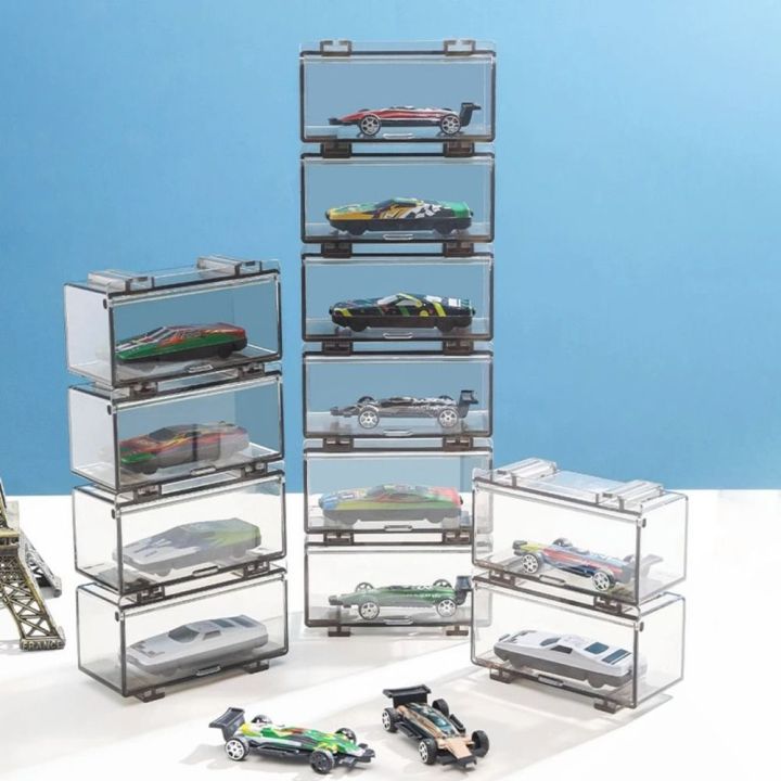 Practical Plastic Model Car Box :64 Diecast Stackable Car Display Box ...