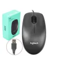 M90 Wired USB Mouse, 1K DPI Optical Tracking, Ambidextrous -Laptop – Black. 