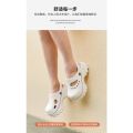 New Girls with Tall Male Separation Comfortable Soft Bottom -2319 High Heels Fashion Summer Breathable All-Matching 7.5 Dole. 