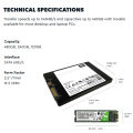 WD Green 480GB PC SSD SATA 6GB/s M.2 2280 Solid State Drive (WDS480G2G0B). 