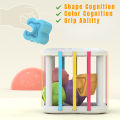 Ready Stock Shape Sorting Toy Baby Montessori Early Learning Educational Toys Baby Finger and Grasp Training Toy. 