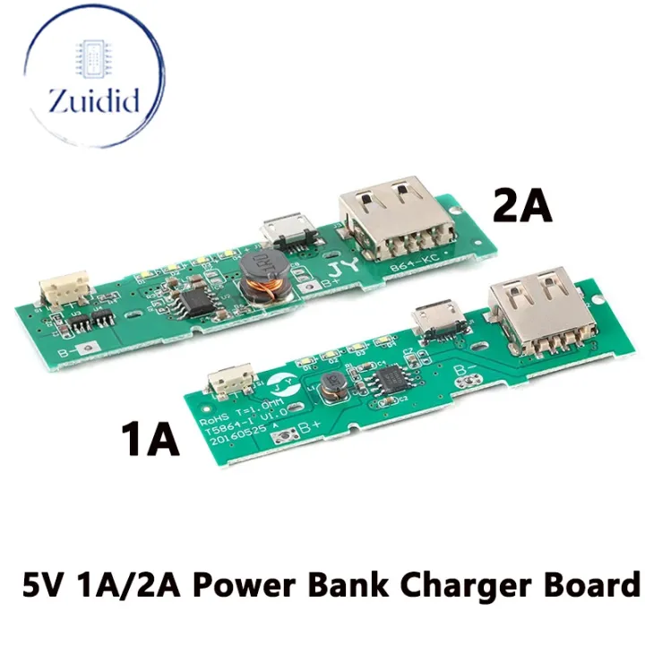 5V 1A 2A Power Bank Charger Module Charging Circuit Board Step Up Boost ...