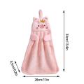 Hanging Kitchen Towels Cute Piggy Quick Drying Bathroom Hand Towels Hand Towels With Hanging Absorbent Coral Fleece Soft Thick. 