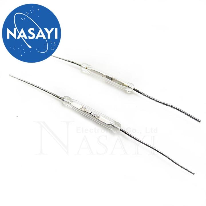 Inductive Reed Switch 10pcs Reed switch magnetic control switch 2*14mm magnetic induction ...