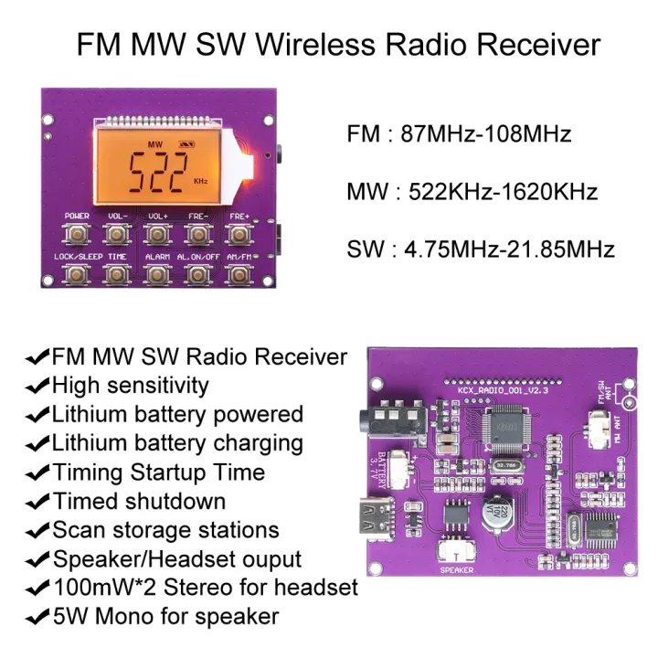 Digital%20Fm%20Wireless%20Stereo%20Board%20Frequency%20Modulation%20Module%20Amplifier%20Lcd%20Display%20Dsp%20Diy%20Kit%20-%20Image%204