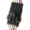 【BestGO】1Set Car Waterproof Electrical Connector With Wire Automotive HID Plug Sealed Set. 