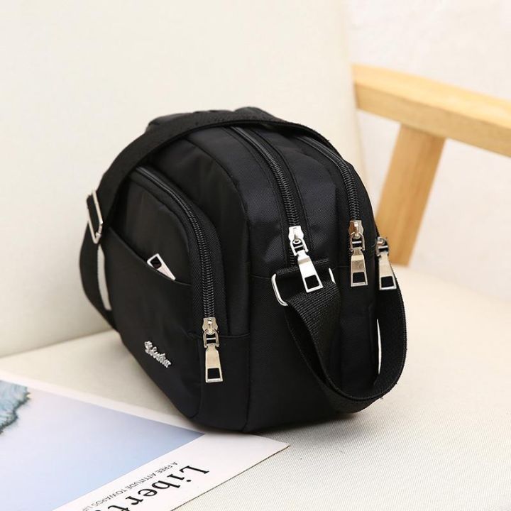 Shoulder Bag New Business 2024 Canvas Wallet Nylon Multi-Layered All-Matching Crossbody Men's Bag Fashion Oxford Cloth