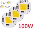 100W LED Chip High Power COB Welding Free for Spotlight Floodlight 220V Integrated Light Beads Aluminum White Warm. 