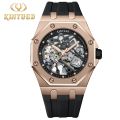 KINYUED Brand Fashion Business Luxury Silicone Strap Fully Automatic Mechanical Men's Watch. 