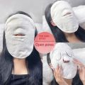 【HUT】 1PC Cold Compress Hot Compress Thickeningwhite Towel Moisturizing Hydrate Mask Absorbency Coral Velvet Cosmetology Face Towel. 