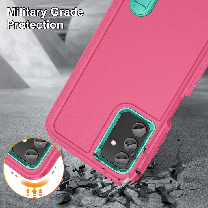3%20In%201%20Full%20Cover%20Shockproof%20Phone%20Case%20With%20Stand%20For%20Samsung%20Galaxy%20A13%204G%20/%20A13%205G%20/%20Galaxy%20A04S%20Thick%20Hard%20Phone%20Casing%20Contrasting%20Colors%20Fashion%20Phone%20Cover%20Shell%20-%20Image%208