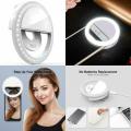 Selfie Portable Rechargeable LED Ring Flash Light Camera Photography For iPhone Android Phone. 