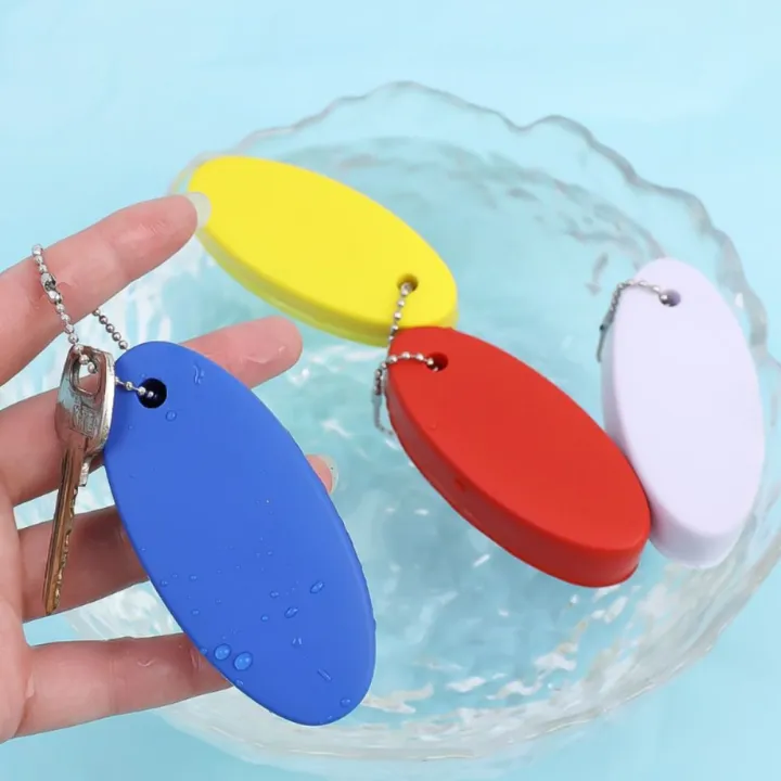 1PC Foam Floating Buoyant Keychain for Water Sports Marine Boat Swimming Oval Kayak Rafting Key Canoe Acce Keyring Accessory