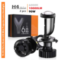 Y6D H4 Hi Lo Beam LED Projector Lens Headlight 90W 12V. 