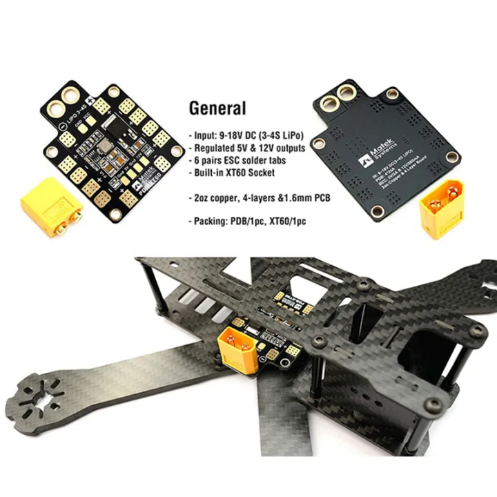 PDB%20XT60%20Power%20Distribution%20Board%20BEC%205V%202A%2012V%200.5A%20with%20XT60%20Plug%20for%20DIY%20Quadcopter%20Output%20Support%206%20ESC%20for%20X%20or%20H%20Design%20FPV%20Racing%20Quad%20drone%20-%20Image%205