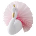 New 3D Handmade Pendant Crown Swan Children Christmas Animal Head Wall Decor for Kids Room Birthday Gift Children's Room Decor. 