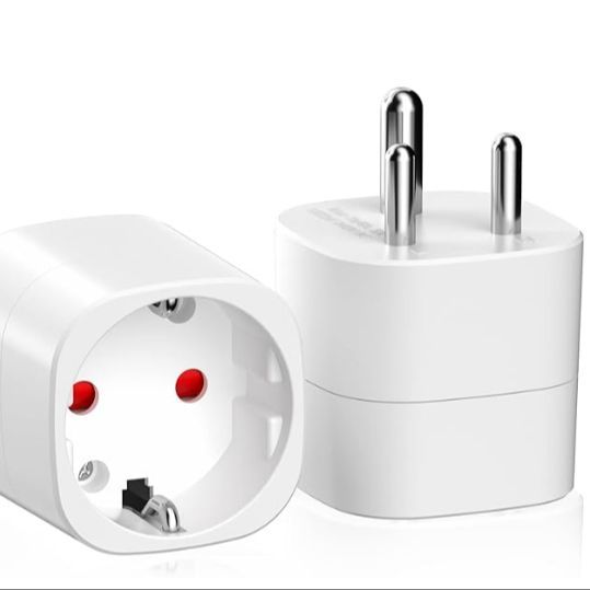 Travel Adaptor for India Socket Type D, Travel Adapter Travel Plug Socket for Travel to India, Sri Lanka, Nepal, Niger, Lebanon, Ghana, Myanmar, Senegal (Type D)