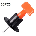 50 Pieces of Tile Leveler Kit Tile Leveler Clip Tile Positioning Artifact Tile Bricklayer'S Auxiliary Tools Set. 