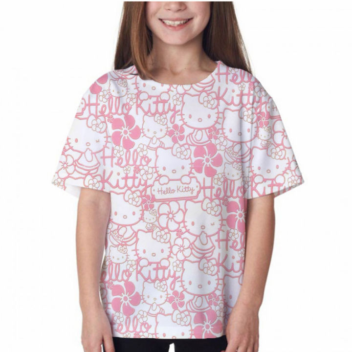 Kids%20t-shirts%20girls%20summer%20Hello%20Kitty%20print%20clothes%20Baby%20T%20shirts%20children%20short%20sleeve%20clothing%20cartoon%20graphic%20T-shirt%20tee%20-%20Image%206