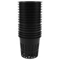 15 Pack 4 Inch Net Cups Slotted Mesh Wide Lip Filter Plant Net Pot Bucket Basket for Hydroponics. 