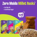Early Foods - Pack of 3 : Ragi, Jowar & Multigrain Rusks | Millet Rusk Sugar Free | No Maida Rusk | Rusks for Kids | Millet Toast Biscuits Rusk 230g x 3 (FROM INDIA) SAB. 