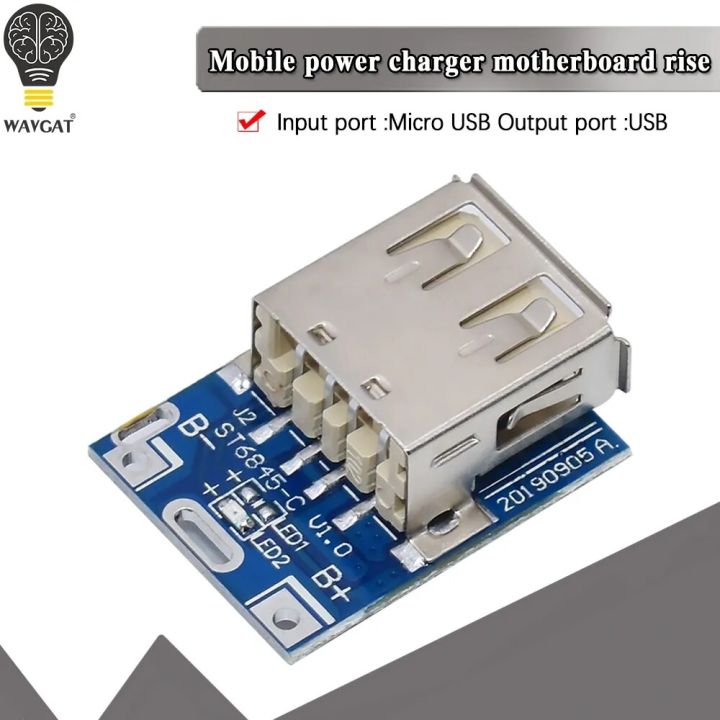 5V Lithium Battery Charger Step Up Protection Board Boost Power Module Micro USB Li-Po Li-ion 18650 Power Bank Charger Board DIY