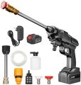 Cordless Portable High Pressure Spray Water Gun, Electric Cordless Pressure Washer, Handheld Power Cleaner Water Gun Car Washing Jet Spray Gun. 