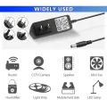 12V 1A Power Supply 100-240V AC to DC 12volt 1000mA 12W Adapter Power Cord DC 5.5 * 2.5 mm Tip for LED light strips CCTV Routers. 